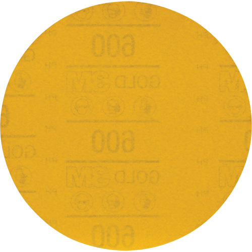 Hookit Gold Abrasive Disc 09260, 6" Dia., 600 Grit, Aluminum Oxide, C-Weight Stor-it Systems