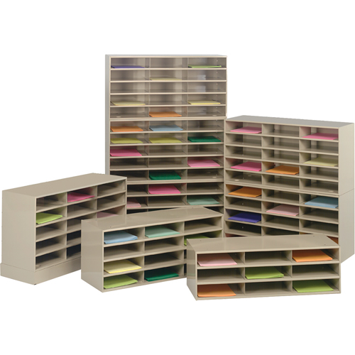 Data Organizers, Stationary, 9 Slots, Steel, 33-3/4" W x 11-5/8" D x 10-3/4" H Stor-it Systems
