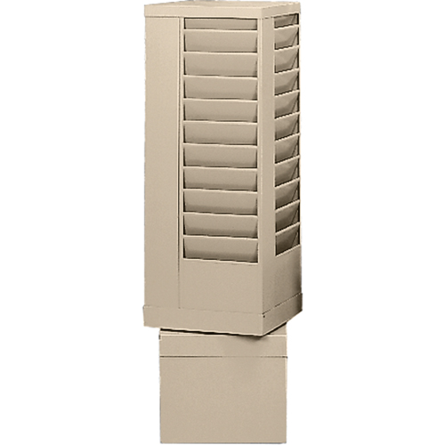 Literature Storage Racks, Rotating, 44 Slots, Steel, 14-1/8" W x 14-1/8" D x 48-1/2" H Stor-it Systems