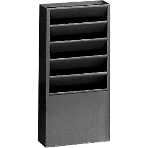 Literature Storage Racks, Stationary, 5 Slots, Steel, 9-3/4" W x 4-1/8" D x 21" H Stor-it Systems