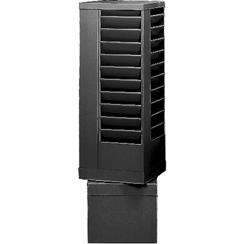 Literature Storage Racks, Rotating, 44 Slots, Steel, 14-1/8" W x 14-1/8" D x 48-1/2" H Stor-it Systems