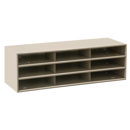 Data Organizers, Stationary, 15 Slots, Steel, 33-3/4" W x 11 5/8" D x 17 3/4" H Stor-it Systems