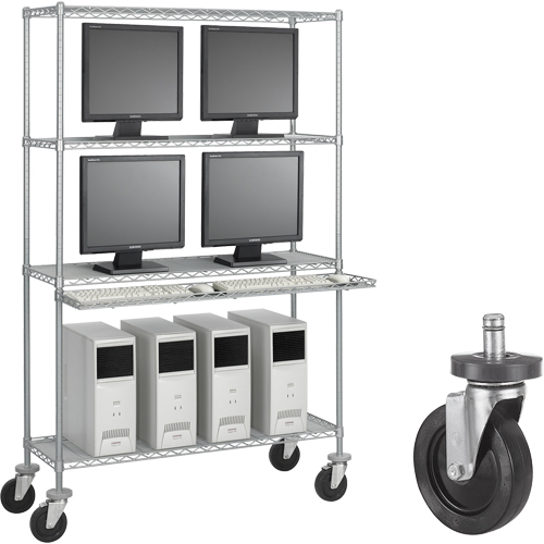 5" Rubber Caster Kit Stor-it Systems