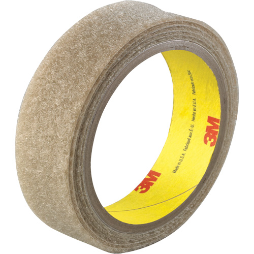 Attache ignifug&eacute;e, Boucle, 50 vg x 1", Adh&eacute;sif, Beige Stor-it Systems