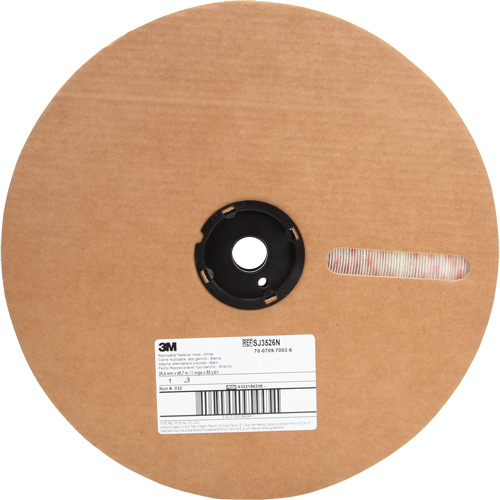 Attache, Boucle, 50 vg x 5/8", Adh&eacute;sif, Blanc Stor-it Systems
