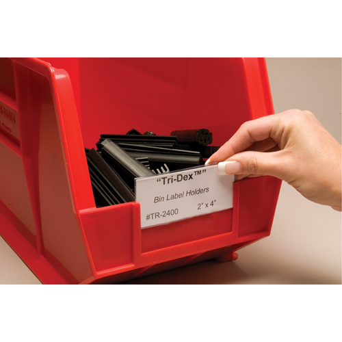 Tri-Dex - &eacute;tiquettes de rechange, 1-11/16" lo x 4" la Stor-it Systems