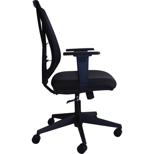 Chaise de bureau Activ A-47 Synchro, Tissu, Noir, Capacit&eacute; 275 lb Stor-it Systems