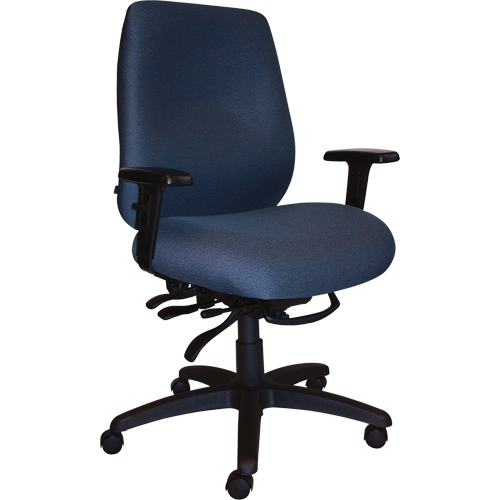Cierra Heavy Duty Ergonomic Chairs, Fabric, Blue, 400 lbs. Capacity Stor-it Systems