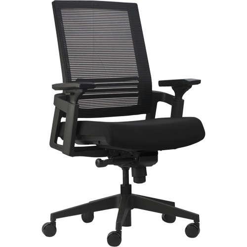 Chaises de bureau A-37 Activ, Mailles, Noir, Capacit&eacute; 275 lb Stor-it Systems
