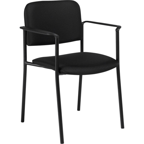 Chaises empilables, Tissu, Hauteur 32", Capacit&eacute; 300 lb, Noir Stor-it Systems