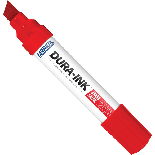 Dura-Ink&reg; Marker #200, Red, Chisel Tip Stor-it Systems
