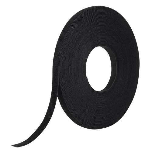 One-Wrap&reg; Fastener Tape, Hook & Loop, 25 yds x 1/2", Self-Grip, Black Stor-it Systems