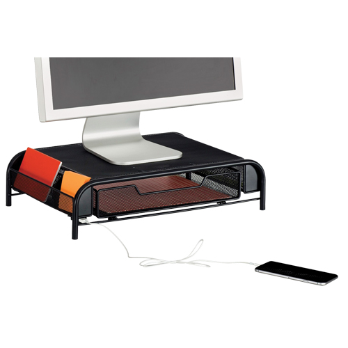 Organisateur de bureau avec alimentation USB Onyx Stor-it Systems