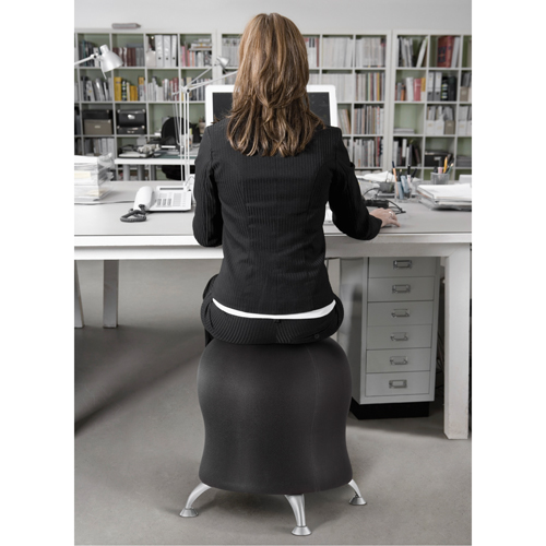 Chaise sph&eacute;rique Zenergy, Vinyle, Noir, Capacit&eacute; 250 lb Stor-it Systems