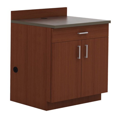 Armoire modulaire de base, M&eacute;lamine, 39" h x 36" la x 25" P, Acajou Stor-it Systems