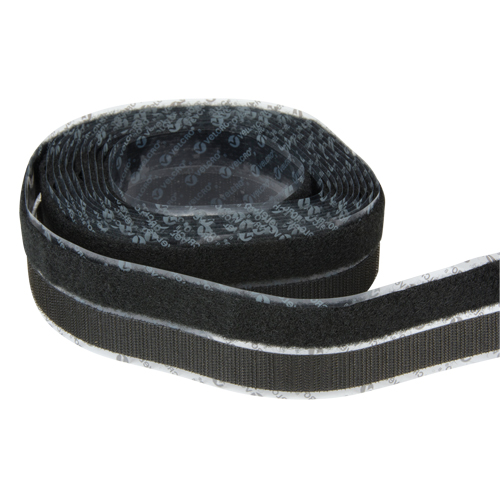 Fastener, Hook & Loop, 15' x 3/4", Adhesive, Black Stor-it Systems