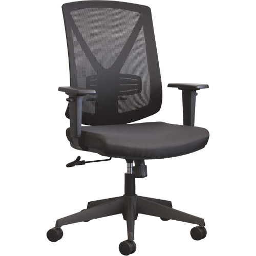 Chaise de bureau Activ A-47 Synchro, Tissu, Noir, Capacit&eacute; 275 lb Stor-it Systems