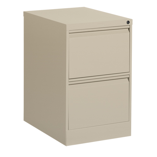 Classeur vertical, Acier, 2 tiroirs, 18-1/7" la x 25" p x 29" h, Beige Stor-it Systems