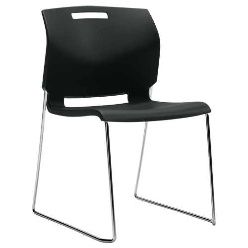Chaise, Plastique, Hauteur 32-1/2", Capacit&eacute; 300 lb, Noir Stor-it Systems
