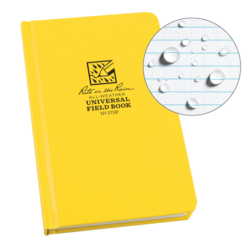 Bound Book, Hard Cover, Yellow, 160 Pages, 4-5/8" W x 7-1/4" L Stor-it Systems