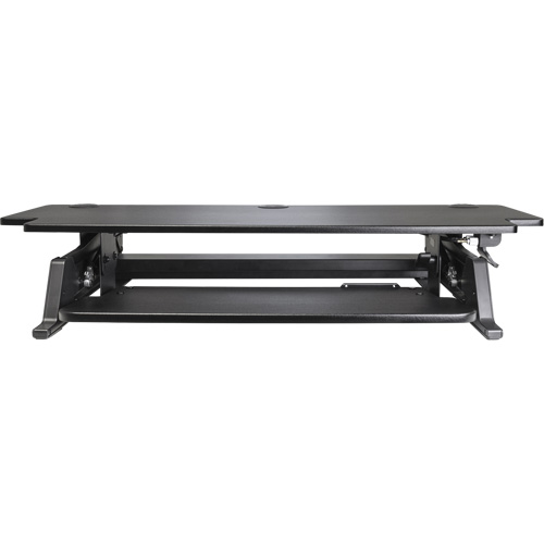 Poste de travail assis-debout Goya, Mod&egrave;le de bureau, 20" h x 42" la x 16" p, Noir Stor-it Systems