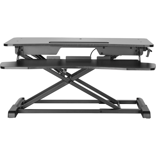 Poste de travail assis-debout Goya, Mod&egrave;le de bureau, 22" h x 31-1/2" la x 24" p, Noir Stor-it Systems
