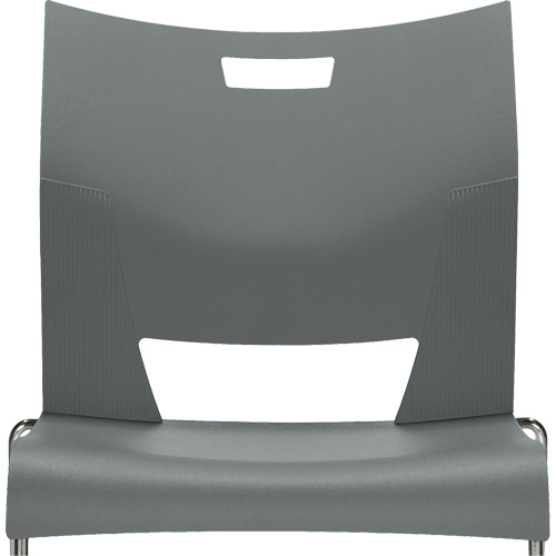 Chaise de formation sans bras Duet, Plastique, Hauteur 33-1/4", Capacit&eacute; 350 lb, Gris Stor-it Systems