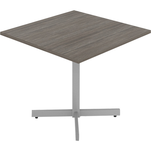 Cafeteria Table, 36" L x 36" W x 29-1/2" H, 1" Top, Laminate, Grey/White Stor-it Systems