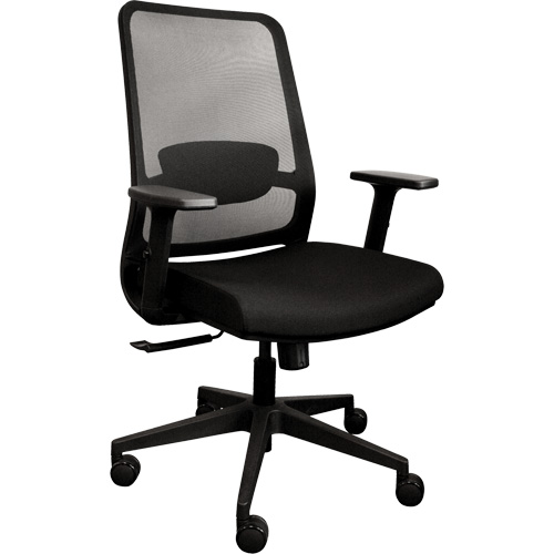 Activ Series Synchro-Tilt Office Chair, Fabric/Mesh, Black, 275 lbs. Capacity Stor-it Systems