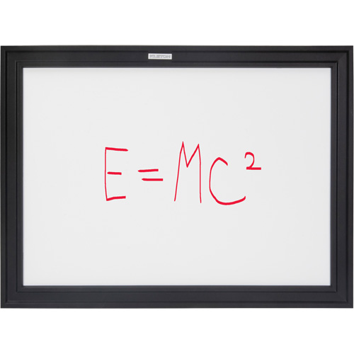 Black MDF Frame Whiteboard, Dry-Erase/Magnetic, 24" W x 18" H Stor-it Systems