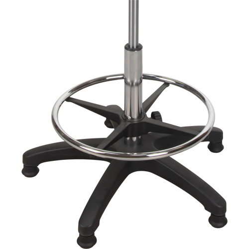 Tabouret ergonomique robuste avec accoudoirs r&eacute;glables, Stationnaire, Ajustable Hauteur, Capacit&eacute; 250 lb Stor-it Systems