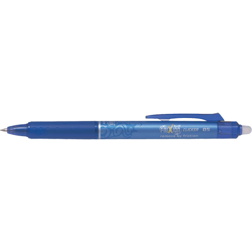 Stylo &agrave; cliquet Frixion Point, Bleu, 0,5 mm, R&eacute;tractable Stor-it Systems