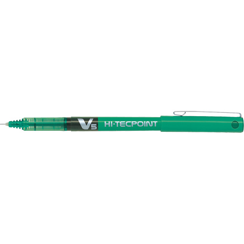 Hi-Tecpoint Pen, Green, 0.5 mm Stor-it Systems