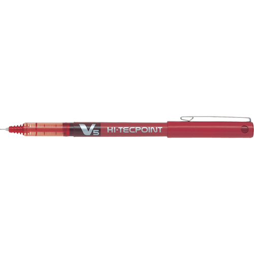 Hi-Tecpoint Pen, Red, 0.5 mm Stor-it Systems
