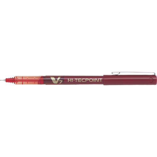 Hi-Tecpoint Pen, Red, 0.7 mm Stor-it Systems