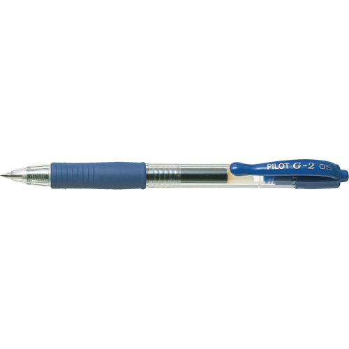 Stylo &agrave; encre gel G2, Bleu, 0,5 mm, R&eacute;tractable Stor-it Systems