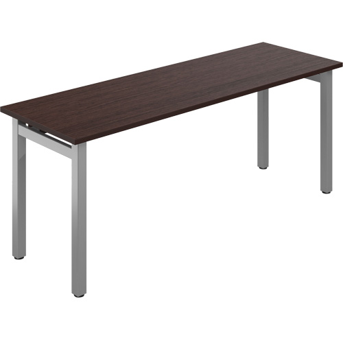 Newland Table Desk, 29-7/10" L x 72" W x 29-3/5" H, Dark Brown Stor-it Systems
