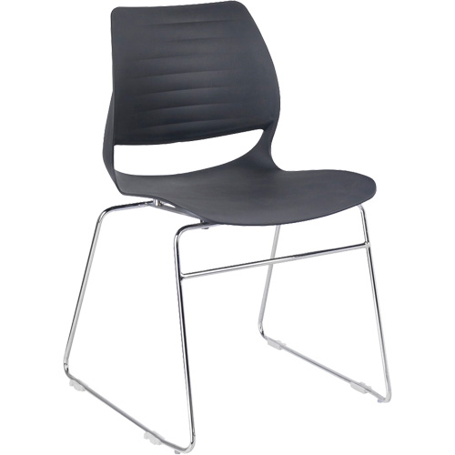 Stacking Chairs, Polypropylene, 32" High, 250 lbs. Capacity, Black Stor-it Systems
