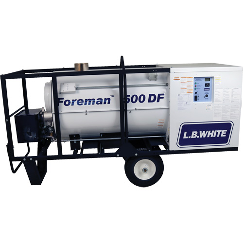 Foreman&reg; 500 Indirect-fired Portable Heater, Radiant Heat, Natural Gas, 500000 BTU/H Stor-it Systems