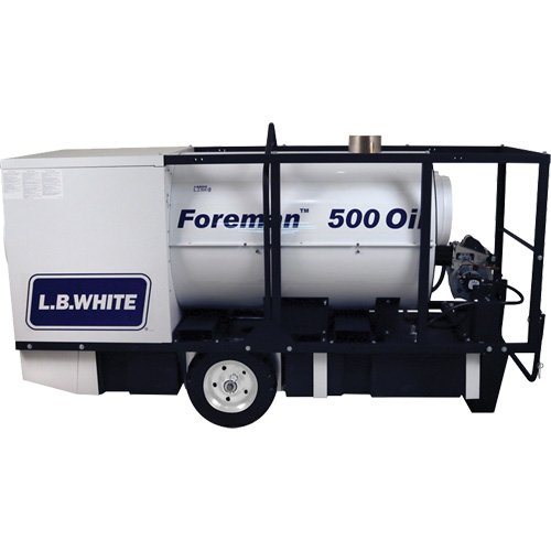 Foreman&reg; 500 Indirect-fired Portable Heater, Oil Filled, Kerosene, 500000 BTU/H Stor-it Systems
