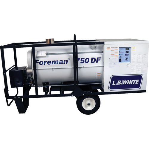 Foreman&reg; 750 Indirect-fired Portable Heater, Radiant Heat, Natural Gas, 750000 BTU/H Stor-it Systems