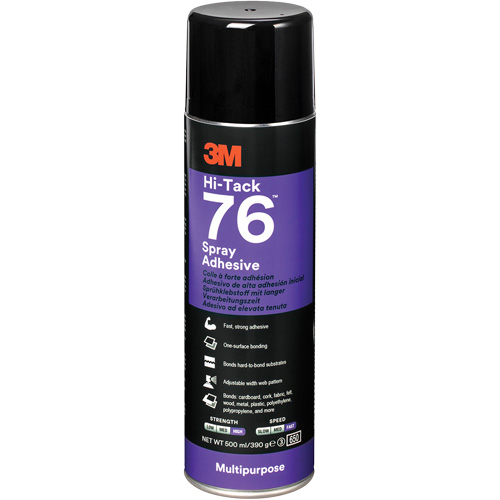 76 High Tack Adhesive, Clear, Aerosol Can Stor-it Systems