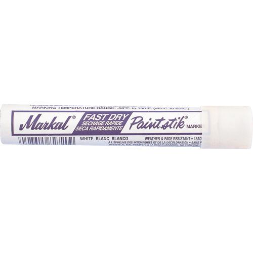 B&acirc;tons de peinture Paintstik &agrave; s&eacute;chage rapide 50° &agrave; 150°F, B&acirc;ton plein, Blanc Stor-it Systems