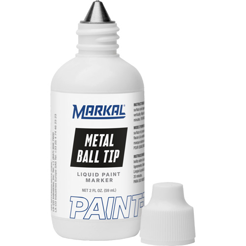 Paint-Riter avec pointe en bille m&eacute;tallique, Liquide, Noir Stor-it Systems