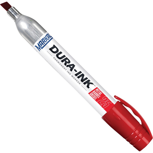 Dura-Ink&reg; Markers - #25 Felt-Tip, Red, Chisel Tip Stor-it Systems