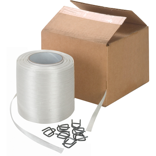 Bonded Cord Strapping, Polyester, 1/2" W x 750' L Stor-it Systems