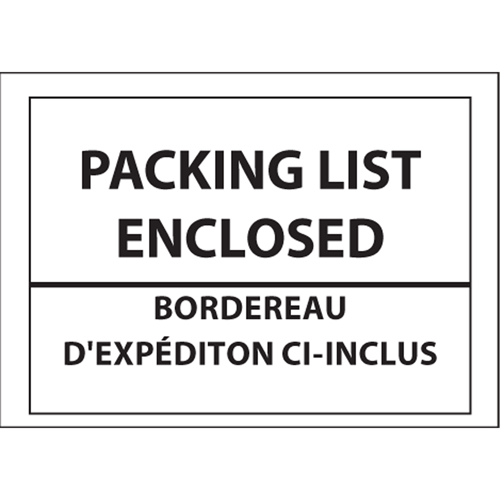 Packing List Envelopes, 4" L x 5" W, Backloading Style Stor-it Systems