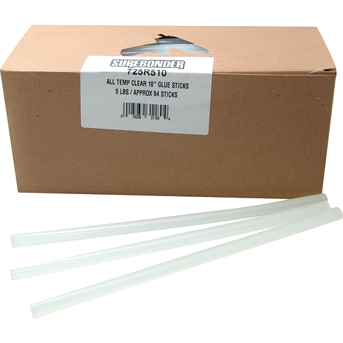 B&acirc;ton de colle, 7/16" dia x 10" lo, Transparent Stor-it Systems