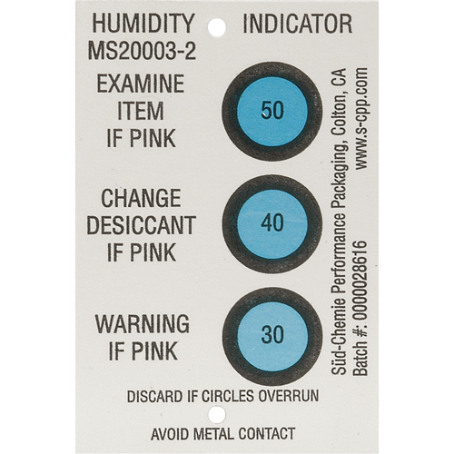 Indicateurs d'humidit&eacute; Stor-it Systems