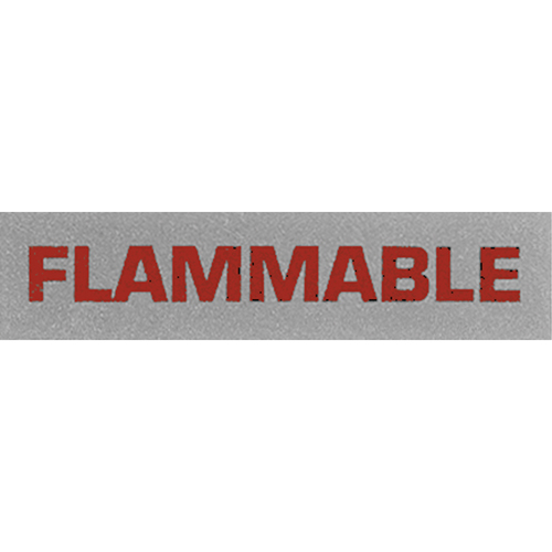 &eacute;tiquettes pour traitement sp&eacute;cial Flammable, 5" lo x 2" la, Noir/rouge Stor-it Systems